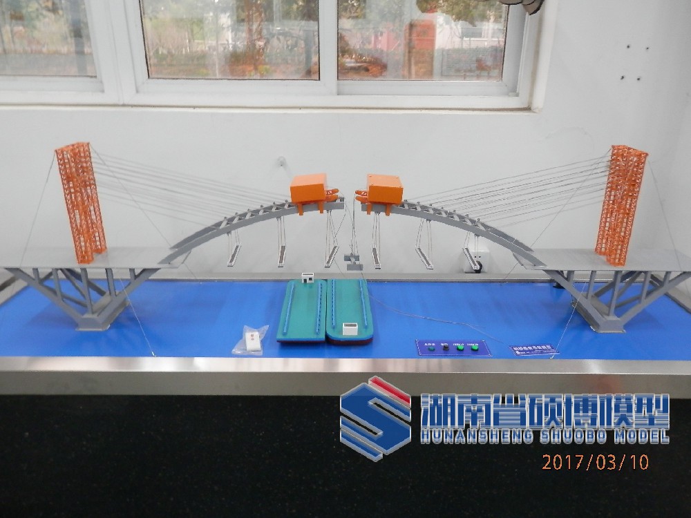 拱桥悬索吊装模型