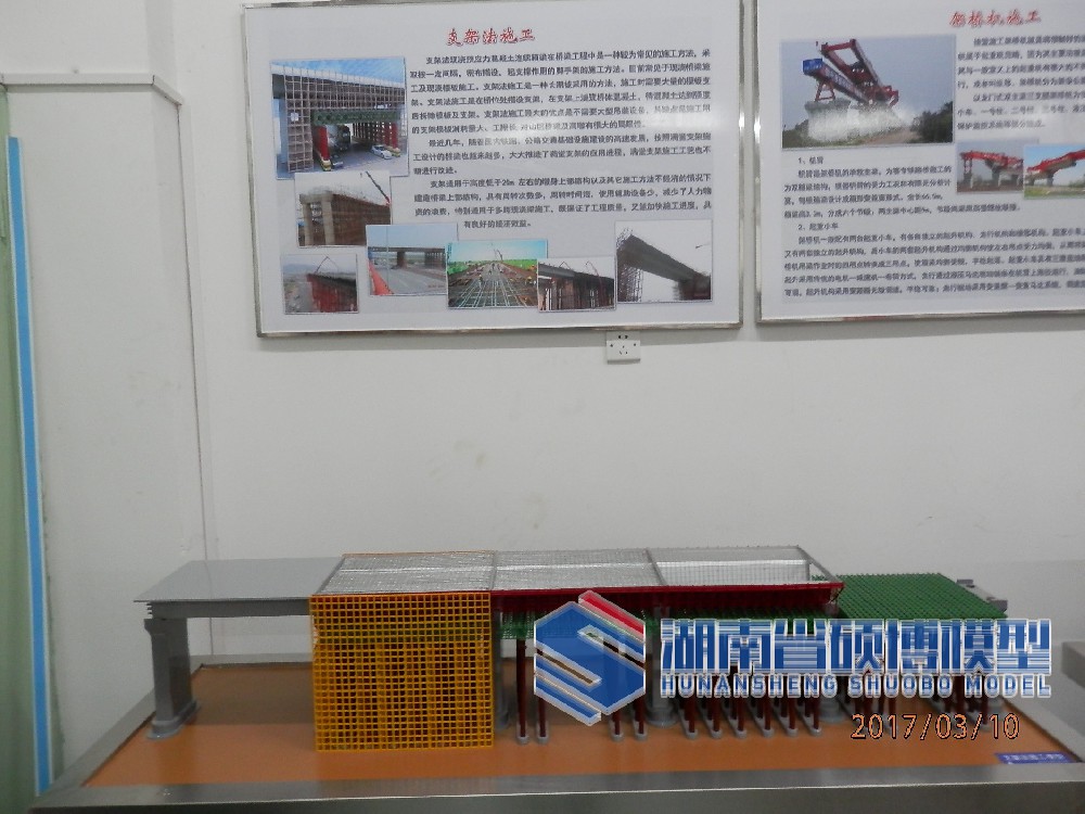 支架法施工模型