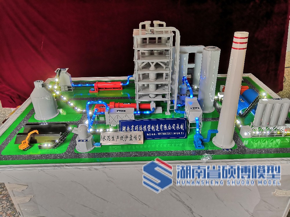 水泥生产线模型